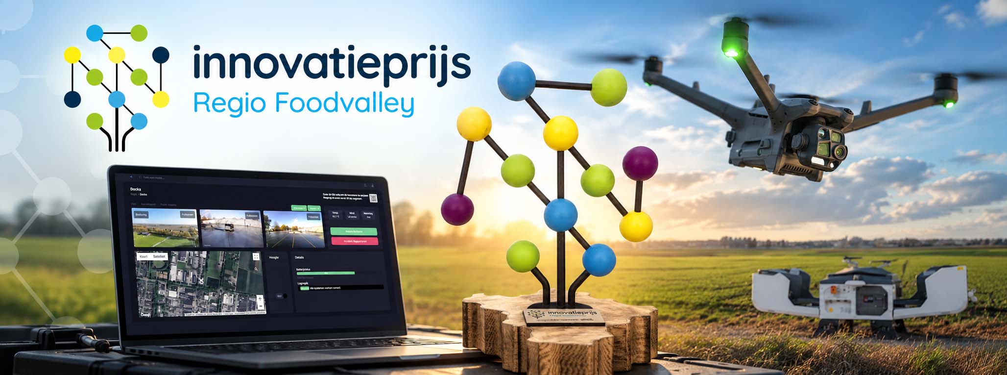 Dronebotics wint Innovatieprijs Regio Foodvalley 2026 in categorie ICT
